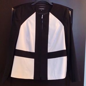 Evan Picone Tailored Fit Jacket w/Zip Front